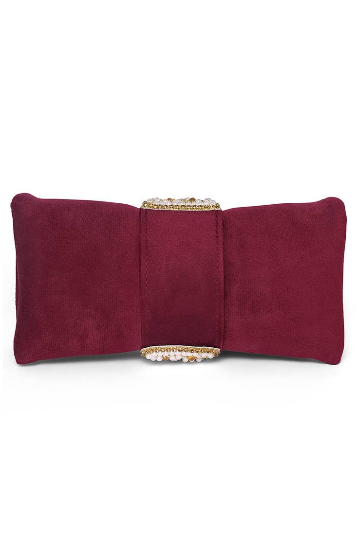 maroon clutch purse for women handmade evening sling purse for girls