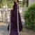 Purple faux georgette readymade anarkali suit with embroidery & sequin  work