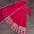 Red faux georgette readymade anarkali suit with embroidery & sequin  work