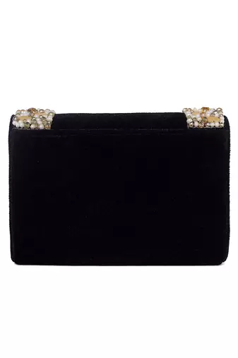 black clutch embellished stylish handcrafted evening purse perfect for women