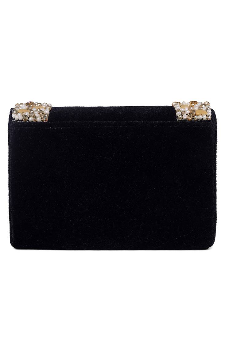 black clutch embellished stylish handcrafted evening purse perfect for women