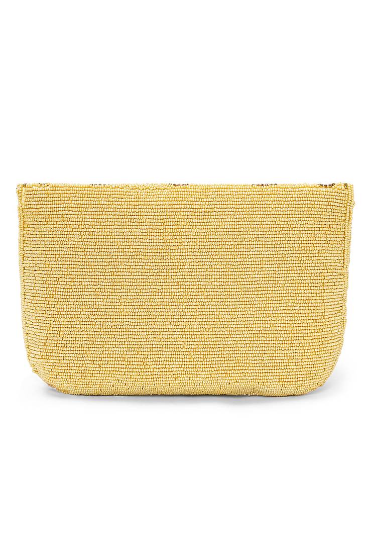 cream floral clutch bag ethnic purse for women & girls