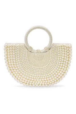 white embellished clutch bag stylish ethnic evening purse for women & girls 1