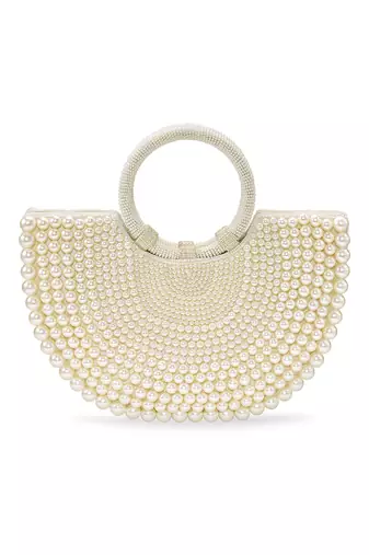 white embellished clutch bag stylish ethnic evening purse for women & girls