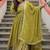 Mustard chinon readymade suit with embroidery & sequin  work