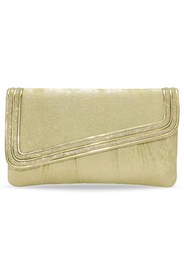 golden trendy clutch bag ethnic evening purse for women & girls 1