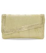 golden trendy clutch bag ethnic evening purse for women & girls