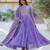 Lavender georgette readymade anarkali suit with embroidery & sequin  work