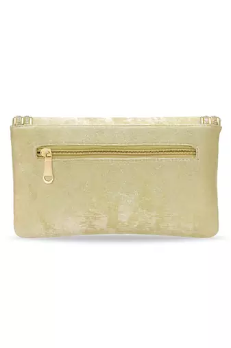 golden trendy clutch bag ethnic evening purse for women & girls