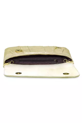 golden trendy clutch bag ethnic evening purse for women & girls