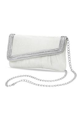 silver trendy clutch bag ethnic evening purse for women & girls 2