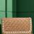 pearl embellished clutch bag for women gold beaded strap wedding festive evening purse