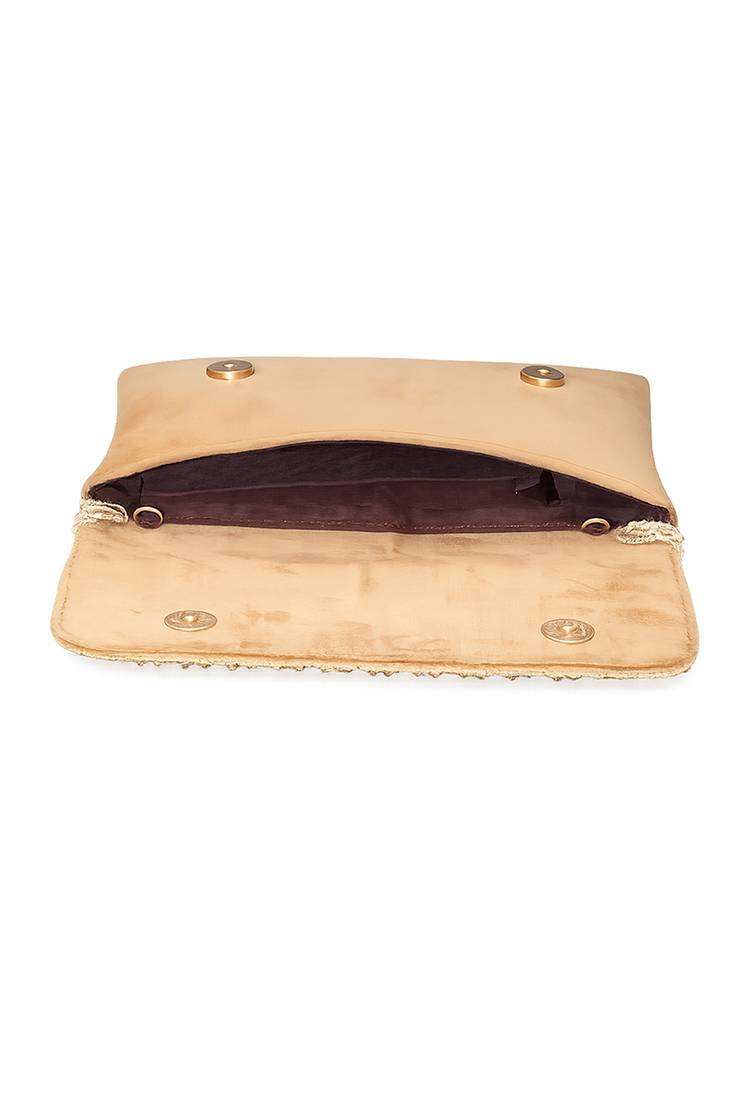 pearl embellished clutch bag for women gold beaded strap wedding festive evening purse