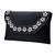 black velvet sequin beaded clutch bag for women embellished wedding festive evening purse