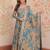 Blue silk readymade anarkali suit with embroidery & sequin  work