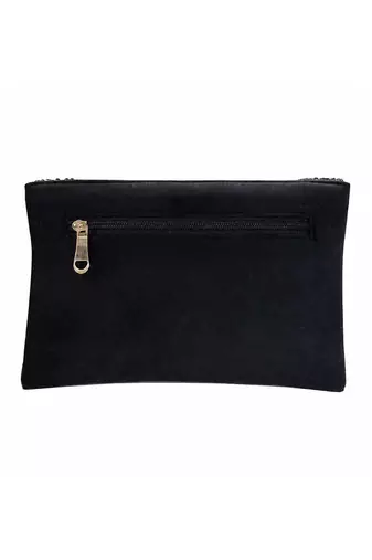 black velvet sequin beaded clutch bag for women embellished wedding festive evening purse