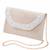cream velvet sequin beaded clutch bag for women embellished wedding festive evening purse