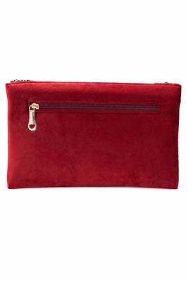maroon velvet sequin beaded clutch bag for women embellished wedding festive evening purse 4