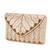 cream sequin bead embroidered leaf pattern clutch bag for women chain strap wedding festive evening purse