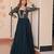Navy faux georgette readymade anarkali suit with embroidery & sequin  work