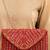 maroon sequin bead embroidered leaf pattern clutch bag for women wedding festive evening purse