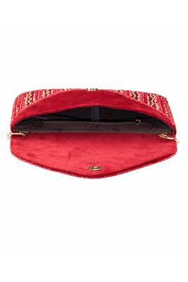 maroon sequin bead embroidered leaf pattern clutch bag for women wedding festive evening purse 4