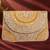 cream sequin bead embroidered mandala clutch bag wedding festive evening purse for women