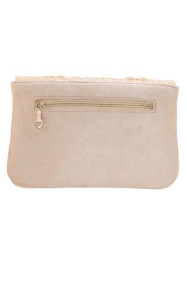 cream sequin bead embroidered mandala clutch bag wedding festive evening purse for women 5