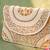 white sequin bead embroidered mandala clutch bag for women festive evening purse