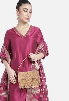 indian  gift for women evening bag clutch ethnic bride purse with drawstring 1