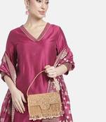 indian  gift for women evening bag clutch ethnic bride purse with drawstring