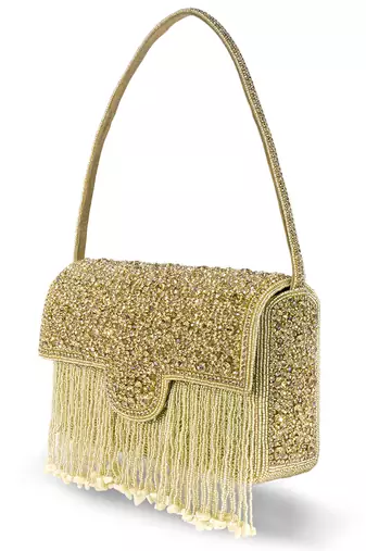 indian  gift for women evening bag clutch ethnic bride purse with drawstring