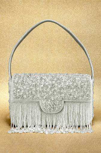 indian  gift for women evening bag clutch ethnic bride purse with drawstring