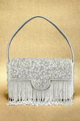 indian  gift for women evening bag clutch ethnic bride purse with drawstring