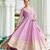 Lavender silk readymade anarkali suit with embroidery & sequin  work