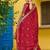 Maroon vichitra silk readymade anarkali suit with thread embroidery work
