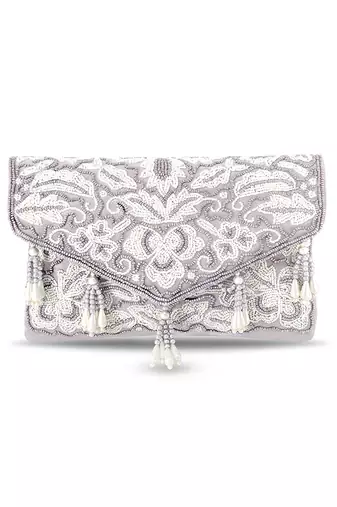 indian  gift for women evening bag clutch ethnic bride purse with drawstring