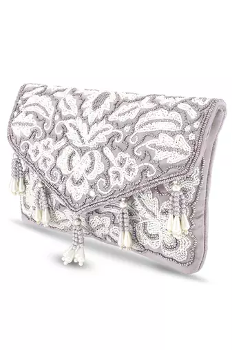 indian  gift for women evening bag clutch ethnic bride purse with drawstring