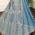 Dusty Blue Sequin Embroidered Lehenga Choli Set