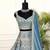 Dusty Blue Sequin Embroidered Lehenga Choli Set