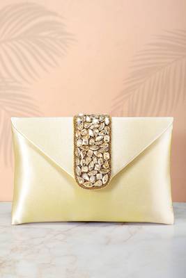 golden clutch women's purse bridal bag for casual detachable strap evening sling bag 1