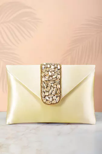 golden clutch women's purse bridal bag for casual detachable strap evening sling bag