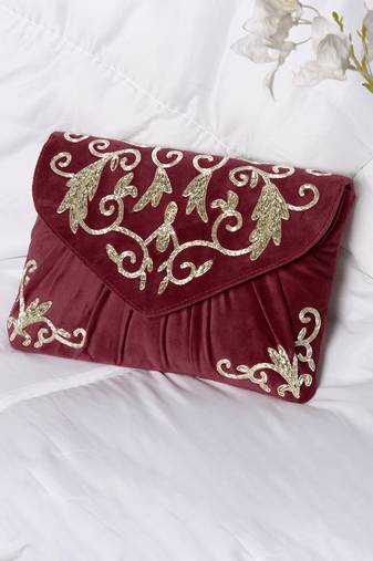 maroon clutch purses gift for women handmade evening handbags bridal clutch
