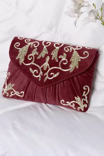 maroon clutch purses gift for women handmade evening handbags bridal clutch