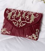 maroon clutch purses gift for women handmade evening handbags bridal clutch
