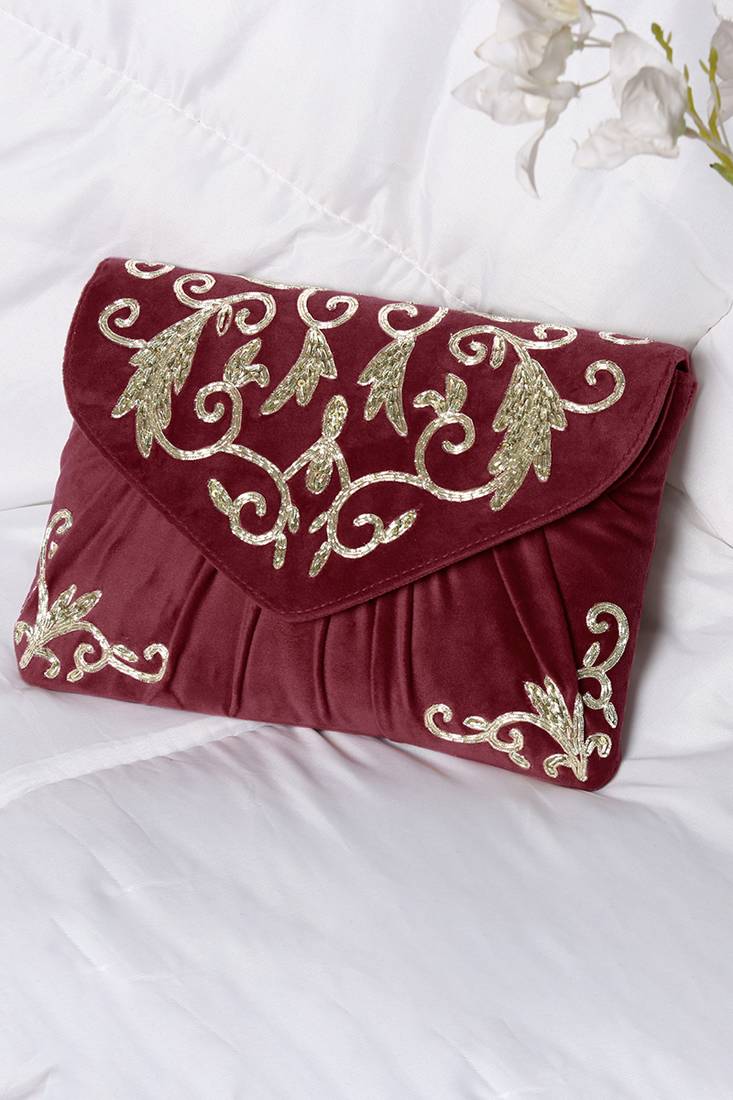maroon clutch purses gift for women handmade evening handbags bridal clutch