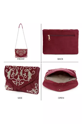 maroon clutch purses gift for women handmade evening handbags bridal clutch