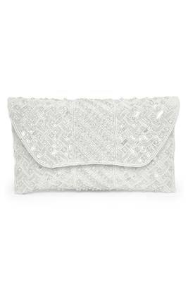 white embellished clutch bag ethnic purse for women & girls 2