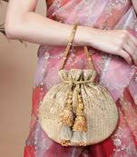 Indian potli bags evening bag clutch ethnic bride purse with drawstring gifts for women