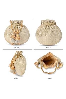 Indian potli bags evening bag clutch ethnic bride purse with drawstring gifts for women 3
